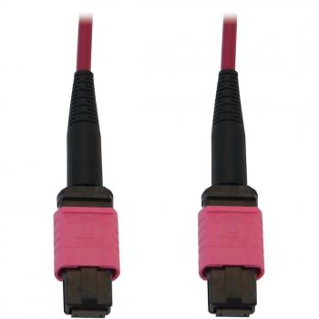 Eaton 100G 50/125 OM4 Glasfaser-Kabel 12F MTP/MPO-PC F/F LSZH Magenta 2m