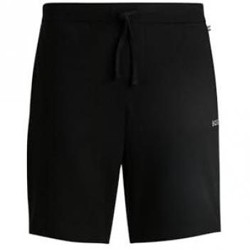 Short gaufré BOSS homme noir, coupe décontractée, M