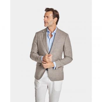 Ropa Casual Hombre Cuadro Gales Marrón
