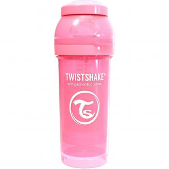 Biberon Anticollique Twistshake Rose +2m 260ml