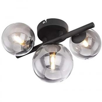 GLOBO Deckenleuchte Riha schwarz Metall 56133-3W