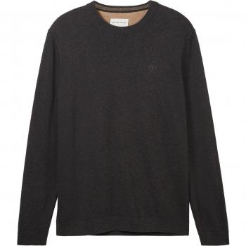 Pull homme en maille turquoise TOM TAILOR