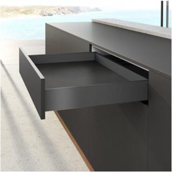 Kit profil de côté de tiroir AvanTech YOU – Hauteur 101 mm, Longueur 500 mm – Anthracite – Position gauche/droite