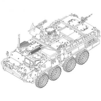 Stryker RV M1127 – Detailgetreues 1:72 Modell von Trumpeter