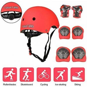 Bicycle Buddy Protection Set: 7-Item Kids Skate & Ride Safety Gear