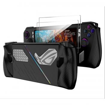 Étui antichoc pour console de jeux Asus Rog Ally avec 2 protecteurs d’écran HD