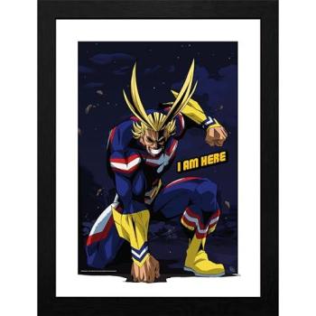 All-Might Poster in Holzrahmen 30x40 cm – GB Eye