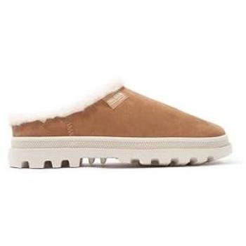 Palladium Warm Mules aus Leder in Braun