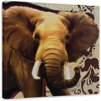Affiche canvas “Éléphant majestueux – Afrique – 30x30 cm”