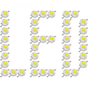20pcs 1W LED Chip SMD Light-Emitting Diode for Downlight