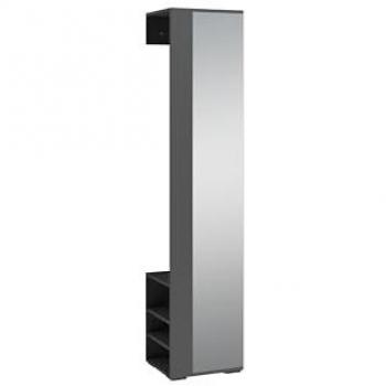ByLIVING BEN Garderobe, 40 cm, anthrazit, mit Ablage