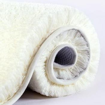 Fluffy Microfiber Bedside Rug