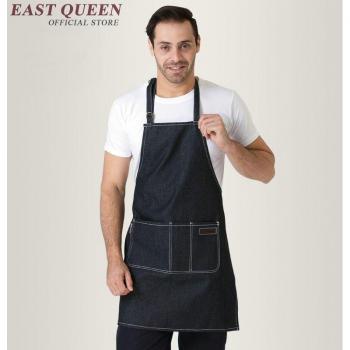 Delantal de cocina denim para hombres y mujeres