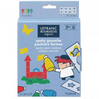 Kit de Pintura Tempera Lefranc – 4 Colores Infantiles