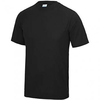 AWDis Men's Classic Performance Plain Top – Black, 2XL