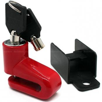 Bicycle and Scooter Wheel Lock with Reminder Cable