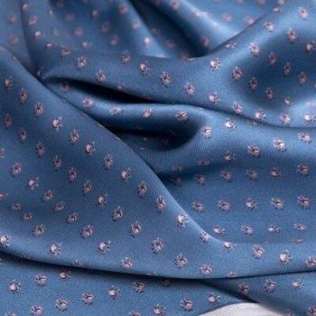 Morandi Floral 22 Momme Silk-Spandex Fabric for DIY Sewing