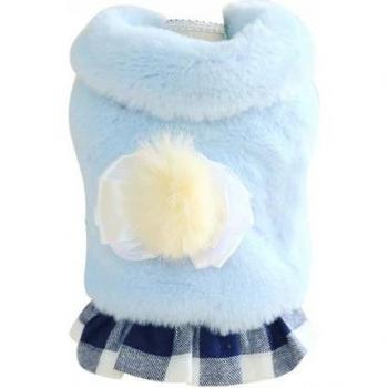 Robe en peluche pour petit chien