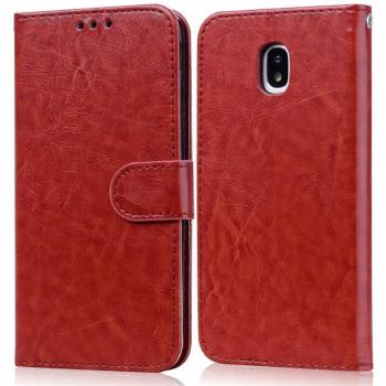 Samsung SM‑J530FM Leather Wallet Cover – Draaibare Telefoonhoes