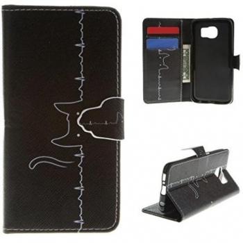 Cover de Cuero TUTUWEN con Billetera Magnética para S6
