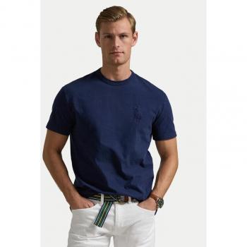 Ralph Lauren Blue Polo T-Shirt with Big Pony Graphic – Size L
