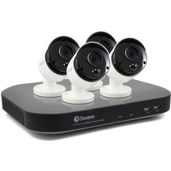 8 Channel Swann DVR 4780 + 4 x 3MP Thermal Cameras Set