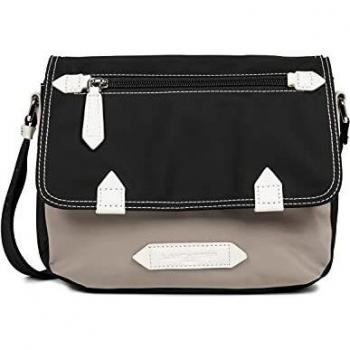 Bolso Bandolera Lancaster Basic Sport Negro/Marrón