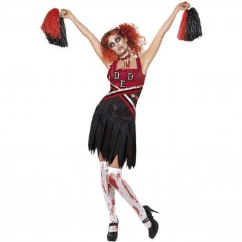 Horror-High‑School-Cheerleader Kostüm, X‑Small – Stil: Pomponkleid