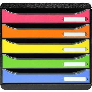 Exacompta Big-Box Plus Schubladenbox Harlequin mit 5 Laden