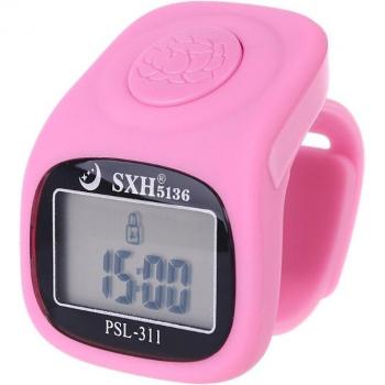 Backlit Digital Finger Tally Counter 6 Channels with Silicone Prayer Ring