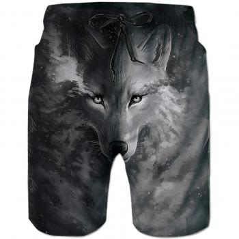 Herren-Swimtrunks Wolf Surfing – Loveternal