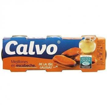Packung Miesmuscheln Calvo Sauce (3x80 g)