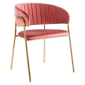Silla Moniel Terciopelo Rosa