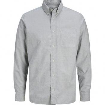 JACK & JONES Herrenhemd JPRBROOK OXFORD SHIRT L/S NOOS in Charcoal Gray