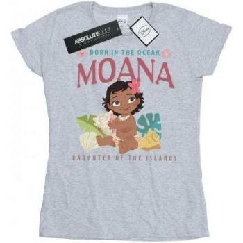 Disney Moana Born In The Ocean T-Shirt – White, Size L