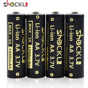 Shockli 14500 1000mAh 3,7V li-ion wiederaufladbare AA Batterie für LED Taschenlampen