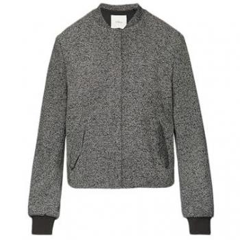 S.Oliver Blouson Donna Nero 38 con Bottone a Cerniera