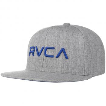 Casquette Rvca Gris Heather-Royal Snapback Twill III