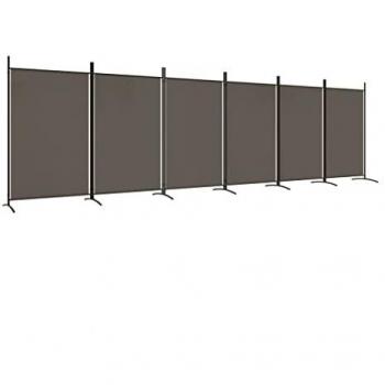 VidaXL Anthracite 6-Panel Room Divider