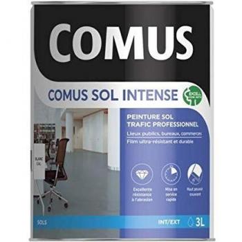 Peinture COMUS gris ciment 3L trafic intense