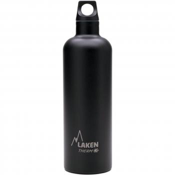 Laken 750ML Futura Thermo Bottle – Unisex, Narrow Mouth, Black