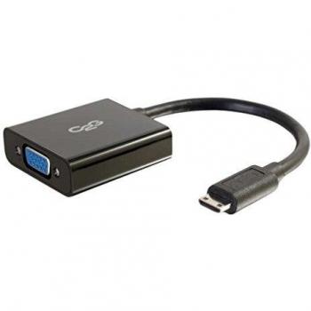 C2G 80503 Adaptador de Cable de vídeo 0,2 m Mini-HDMI VGA