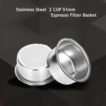 4PCS 51mm High Pressure Coffee Filter Pod for Breville, Delonghi, Krups