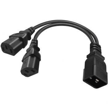Cordon d'alimentation C20 vers 2x C13
