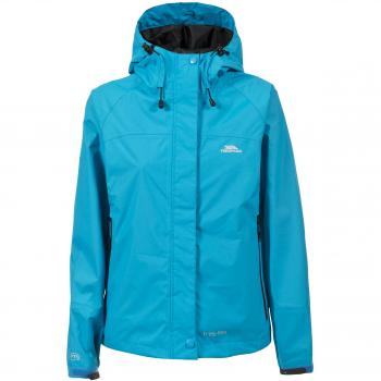 Trespass Damen Miyake Regenjacke, Farbe Blau ohne Kapuze und Reißverschluss