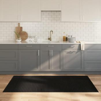 Bamboo Rectangular Rug Black 100x200 cm