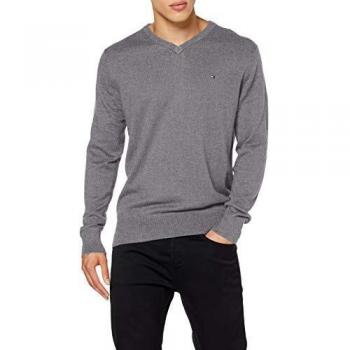 Suéter de cachemira y algodón Pima Tommy Hilfiger, Gris (Silver Fog Heather P9w), XX-Large para Hombre