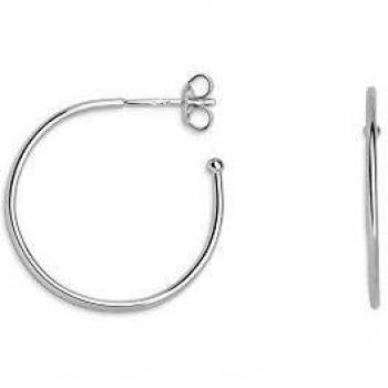 Xenox Damen-Creolen MODERN CLASSIC 925er Sterlingsilber