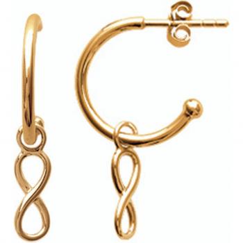 Oro Infinito Lily M8704 Creoli 15mm 12x4mm