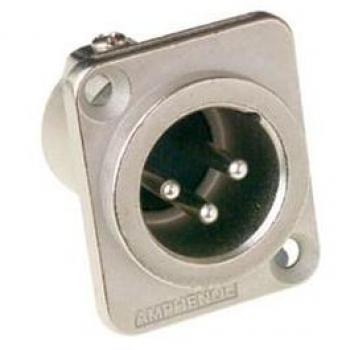 Amphenol 5-poliger XLR Anschluss männlich Typ D (Extender), Kabelzubehör, Silber